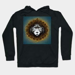 Golden Mandala Lion Hoodie